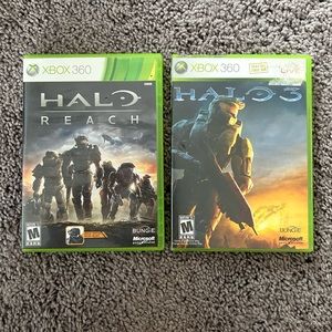 XBOX 360 Games - Halo 3 & Halo Reach